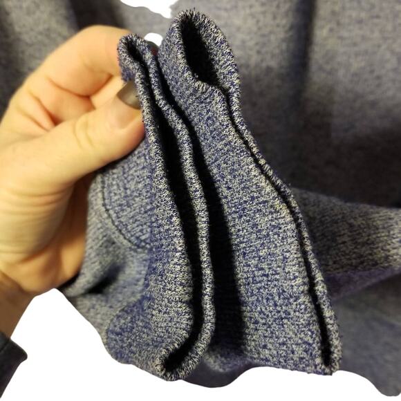 Beautiful Giant Full Zip Hoodie Size S Blue Heather Triangle Print Gorpcore Work - Picture 9 of 9